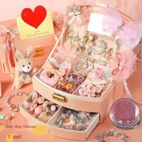 Trang phục thời trang cho trẻ em, quà sinh nhật cho bé gái diy Bộ phụ kiện kẹp tóc đồ chơi cho bé g