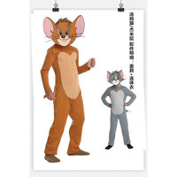 Trang phục Tom và Jerry, trang phục mèo Tom, búp bê hoạt hình, cosplay anime, trang phục biểu diễn sân khấu