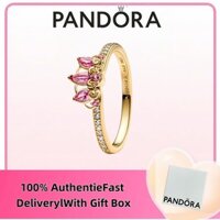 Trang sức bạc 100% miễn thuế, nhẫn Pandora, quà tặng trang sức, nhẫn Tiara công chúa Disney Rapunzel 163651 C01