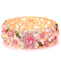 Trang sức Bắc Kinh cloisonne truyền thống đích thực Vòng tay trang sức phụ nữ phong cách dân tộc Retro Vòng tay pha lê cao cấp 1.10