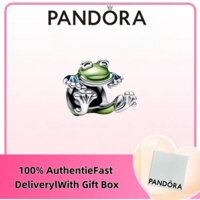 Trang sức bạc nguyên chất 100% s925 miễn thuế, quà tặng trang sức Pandora, charm ếch leo núi 793342 C01