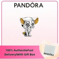 Trang sức bạc nguyên chất 100% s925 miễn thuế, quà tặng trang sức Pandora, charm Disney Simba 799398 C01