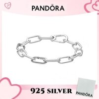 Trang sức bạc Sterling S925 chính hãng 100% Pandora Mặt Dây Chuyền Vòng Tay Pandora Me Dây chuyền mắt xích cỡ trung sbcr
