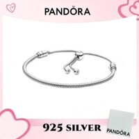 Trang sức bạc Sterling S925 chính hãng Pandora 100% Mặt Dây chuyền vòng tay dây chuyền hình rắn Pandora Moments Vòng Tay trượt