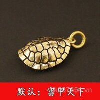 Trang sức cầm tay bằng đồng thau hình rùa Fortune Armor World, móc khóa xe hơi, phong cách cổ điển, phụ kiện thời trang nam cao cấp, trang trí treo, sản phẩm mới H1QE