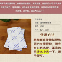 Trang Sức Chuyên Dụng Khăn Ướt Loại Bạc Đánh Bóng Vải Đánh Bóng Vải Làm Sáng Silverware Oxy Hóa Làm Đen Đóng Gói Riêng Làm Sạch 0303