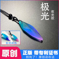 Trang sức dây chuyền cho phụ nữ, dây chuyền phát sáng, mặt dây chuyền nhựa Aurora bầu trời sao, dây chuyền áo len phát sáng cho cặp đôi, mặt dây chuyền cá nhân hóa cho sinh viên, quà sinh nhật TO6M