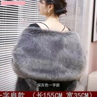 [Trang Sức Lãng Mạn] Áo Choàng Lông Cáo Giả Cao Cấp Cho Đám Cưới Ngoài Trời