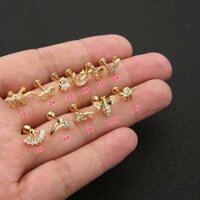 Trang sức môi thời trang cao cấp bán chạy, khuyên tai hình con ong, phụ kiện xỏ khuyên môi, trang sức khuyên tai