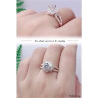 Trang Sức Nivoca-Nhẫn Nữ Bạc Thời Trang, Dễ Thương Cho Bạn Gái, Nhẫn Bạc Nữ Đính Đá Sang Trọng Khắc Tên RW0015.