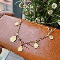 Trang sức nữ - Lắc tay nữ vòng tròn la mã Vàng TITAN siêu xinh