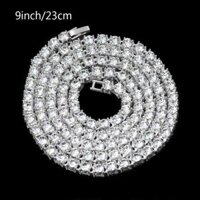 Trang Sức Pha Lê Hip Hop Dây Chuyền Tennis Đá Vòng Cổ Chunky Cho Nam Dây Chuyền Mắt Xích Miami Cuba Đá Cubic Zircon Trang Sức