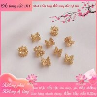 💕Trang Sức Phụ Kiện DIY💕Vòng cổ vòng tay tự làm hai mặt rỗng mạ vàng 14k [Dây chuyền/Vòng tay/Vòng cổ]