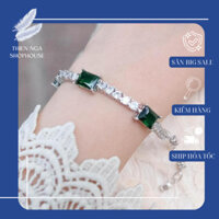 Trang sức Swarovski, Vòng tay Mesmera mix đá xanh tinh tế, sang trọng fullbox_thien_nga_viet_nam