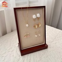 Trang Sức Trưng Bày Khay Đựng Bông Tai Món Ăn Di Động Tiết Kiệm Không Gian Vintage Cho Văn Phòng Trưng Bày Ngăn Kéo Máy Tính Để Bàn