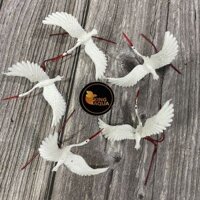 Trang trí bể - Con cò trắng xoè cánh (Sải cánh 7 cm)