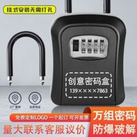 Trang Trí Chìa Khóa Kết Hợp Hộp Khóa Móc Cài Đặt Miễn Phí B & B Công Trường Xây Dựng Hộp Chìa Khóa Hộp Bảo Quản Mật Khẩu Kim Loại Hộp Bảo Quản 2.6