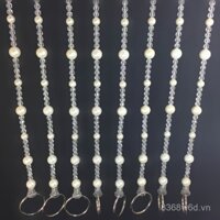 Trang trí cửa sổ cửa hàng quần áo, dây treo, móc treo quần áo, dây hạt, giá trưng bày, treo tường, nhẫn pha lê