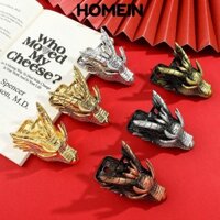 Trang trí đầu Loong HOMEIN, Kẹp đánh dấu bằng kim loại màu cổ điển, Kẹp lưu trữ hóa đơn chất lượng cao Vật tư đóng sách