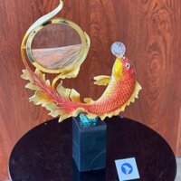 Trang Trí Để Bàn - Đồng Hồ Cát Cá Ngậm Ngọc