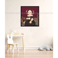 Trang Trí Decor Cute Phòng Ngủ Phòng Bé Cafe Coffee Homestay Tranh Phiên Bản Chibi Công chúa Margaret - 50x50cm