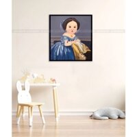 Trang Trí Decor Cute Phòng Ngủ Phòng Bé Cafe Coffee Homestay Tranh Phiên Bản Chibi Bức Hoạ Nổi Tiếng - 50x50cm