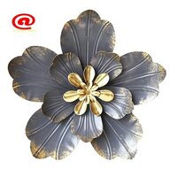Trang trí nghệ thuật treo tường hoa kim loại, Điêu khắc hoa hiện đại mộc mạc, Trang trí treo tường nghệ thuật treo tường 3D cho phòng khách trong nhà