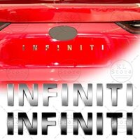 Trang Trí Ô Tô 3D Chữ Biểu Tượng Kim Loại Miếng Dán Phía Sau Đuôi Ốp Lưng Thân Xe Huy Hiệu Đề Can Cho INFINITI Logo FX35 Q50 G35 coupe QX70 FX G37 Q30 QX56 I30 Phụ Kiện