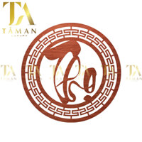 Trang Trí Ốp Tường Bàn Thờ, Treo Phòng Thờ Cắt CNC Họa Tiết Chữ Thọ - C07