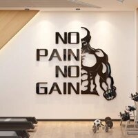 Trang trí phòng tập thể dục Dán tường Tranh Poster 3d Giấy dán tường Acrylic Sắp xếp nền truyền cảm hứng