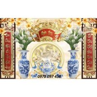 Trang trí phòng thờ - tranh gạch men