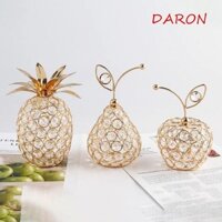Trang trí quả lê DARON, Bức tượng trái cây nhân tạo sáng tạo, Quà tặng trang trí nhà cửa Thủ công Kim cương giả Tuyết hình quả lê Trang trí đám cưới Thu nhỏ Quà tặng