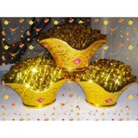 Trang Trí TẾT:THỎI VÀNG ĐỰNG MỨT, KẸO, LÀM GỐC CÂY VÀNG , NGỌC, TRƯNG THỔ ĐỊA