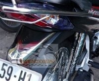 Trang trí xe Wave RSX 2012_Đuôi đèn inox