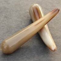 Trắng Tự Nhiên Yak Sừng Châm Cứu Dính Gõ Mật Kinh Tuyến Tendon Dính Cơ Thể Tay Châm Cứu Chân Sừng Massage Gậy 3-8-10
