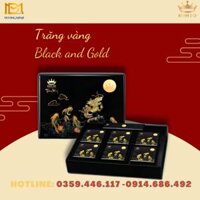 Trăng vàng Black &Gold Kim Cương 6 bánh x 160g + Trà