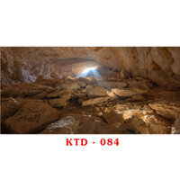 Tranh 3D Bể Cá Cảnh Mẫu Hang Đá - Tranh Bể Cá Sẵn Keo Dán - Tặng Kèm Bộ Dụng Cụ Dán