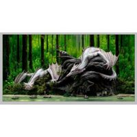 Tranh 3D bể cá kt 120x55cm