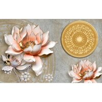 Tranh 3D dán tường trang trí có keo sẵn