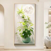 Tranh 3d hiện đại treo tường tranh decor chiếu nghỉ hành lang lối vào phòng khách nhiều mẫu chất liệu tráng gương xịn