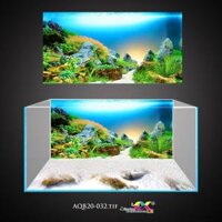 Tranh 3D Koifish, Tranh Dán Bể Cá, Thiên nhiên dưới biển , in tranh theo kích thước yêu cầu - 40x25