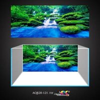 Tranh 3D Koifish, Tranh Dán Bể Cá, Thác nước , in tranh theo kích thước yêu cầu - 50x35