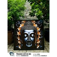 [Tranh 3D] Phật Giáo treo tường 60x60 cm | Tranh Phật để phòng thờ | Tranh nghệ thuật trang trí