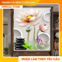 Tranh 3D, Rèm Cuốn Cho Phòng Thờ, Tủ Thờ In Theo Kích Thước Yêu Cầu, Dễ Lắp Đặt Không Khoan Đục