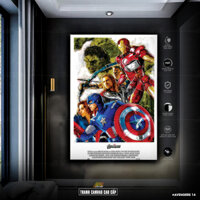 Tranh Avengers Endgame chất liệu canvas trang trí tường quán net cafe | Avengers -14 | Tranh treo tường phòng ngủ decor