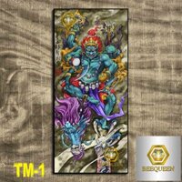 Tranh Bất Động Minh Vương Size 30x60cm - Ảnh nét, màu sắc đẹp, bo khung chắc chắn | TM1