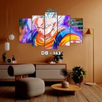 Tranh Bộ Dragon Ball 5 Tấm Dán tường Formex 5mm Trang Trí Nhà Decor Phòng (136-144)