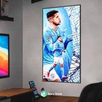 Tranh Bóng Đá Joan Cancelo Treo Tường Có Khung Composite