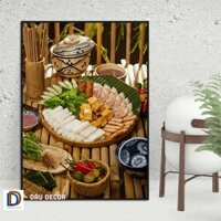 Tranh bún đậu mẹt / Bún chả