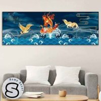 Tranh Cá Chép Hoá Rồng 01